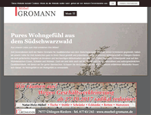 Tablet Screenshot of moebel-gromann.de
